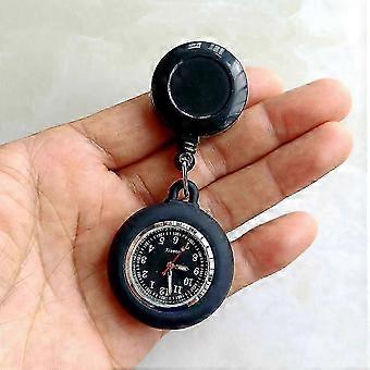 Retractable Blank Simple Nurse Doctor Hospital Pocket Watch Badge Reel Clip Hang Colourful Pendant D