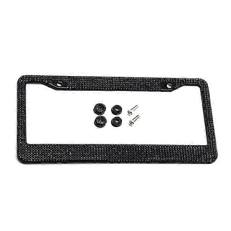Slim Chrome Crystal License Frame