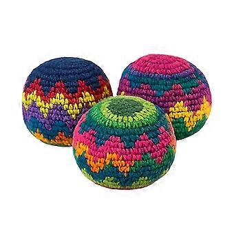 Hand Knitted Hacky Sacks Colorful Crochet Footbag Juggling Balls for Beginners Soft Stress Reliever Toy New 2026