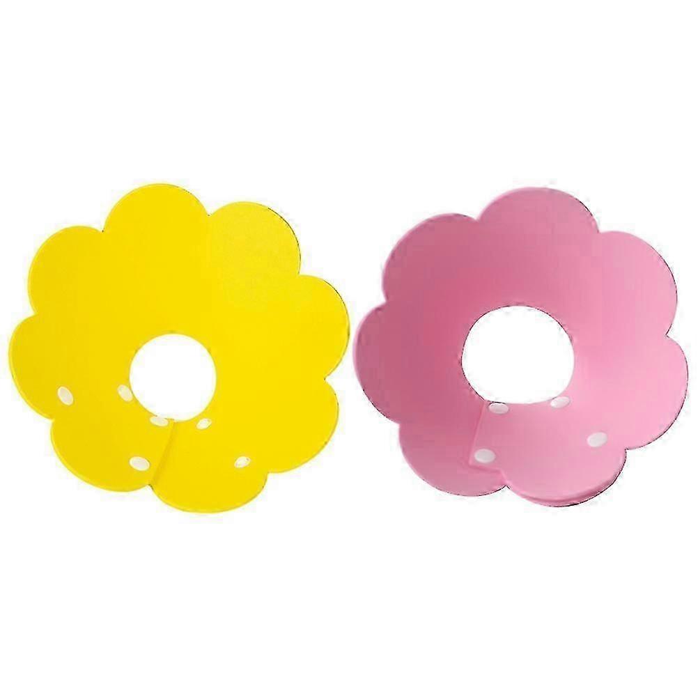 Washable Flower Pet Collar Yellow