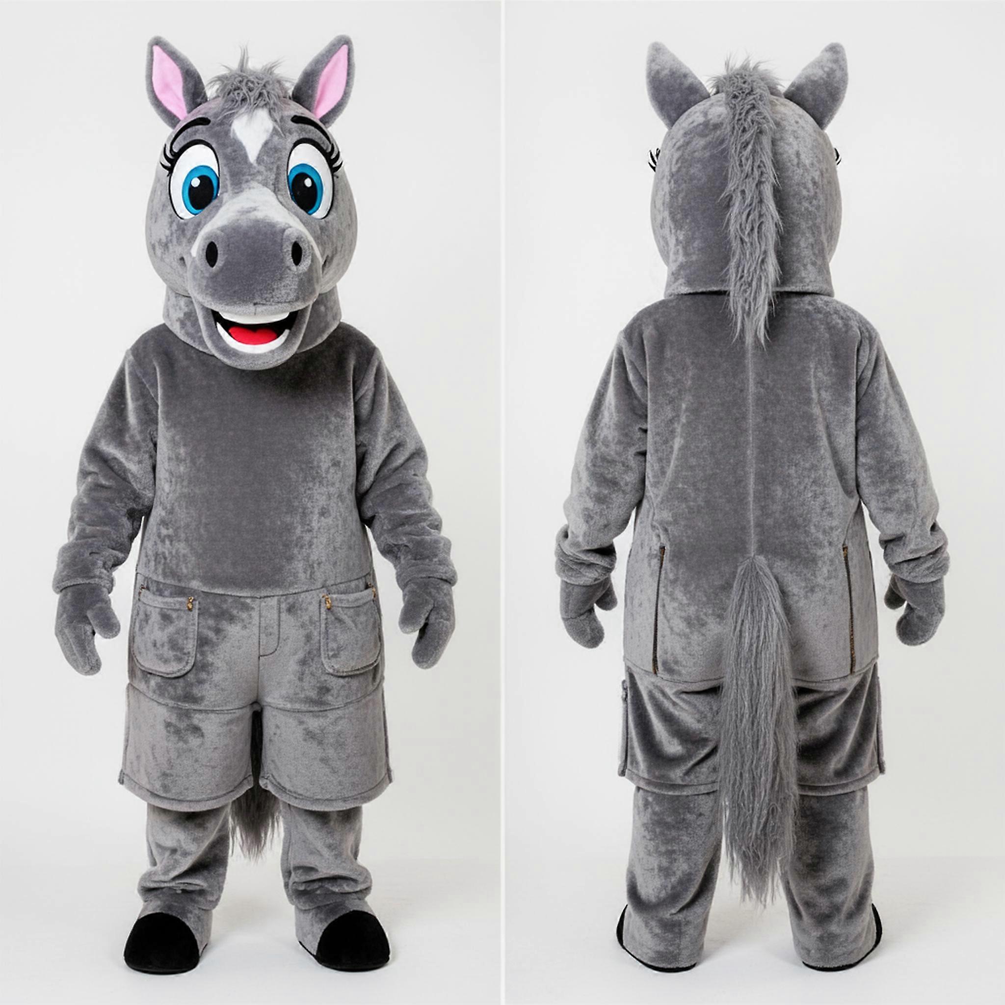 MASTICOT Velvety Gray Gentle Mare Mascot