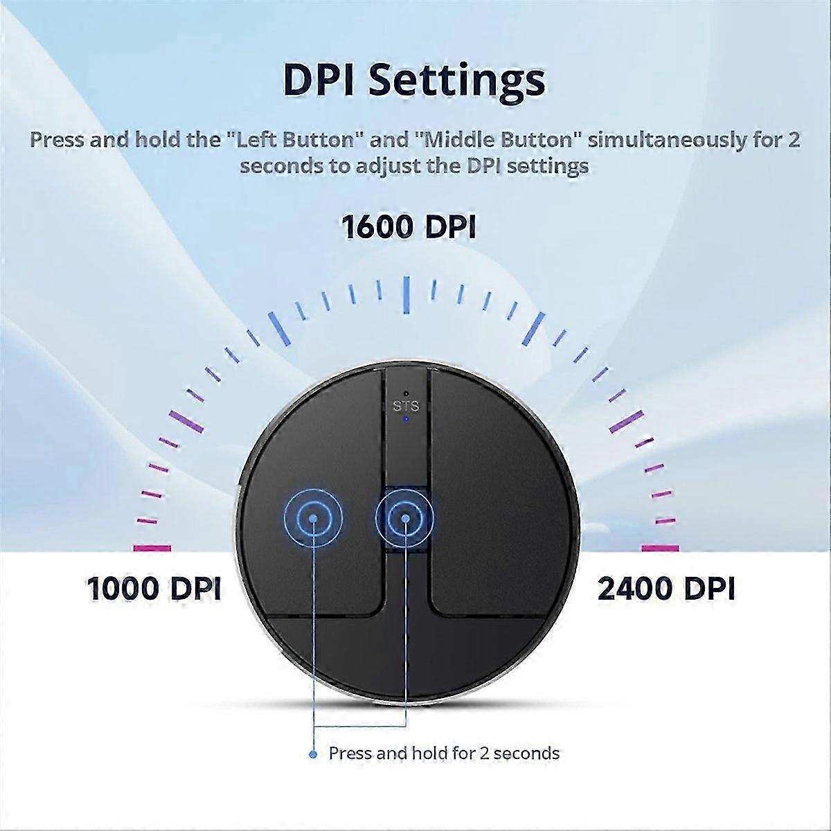 Ultra Thin Wireless Computer Mouse 3 Mode BT/2.4G/USB Mini Capacitive Mouse for PC Laptop Notebook Desktop Silver