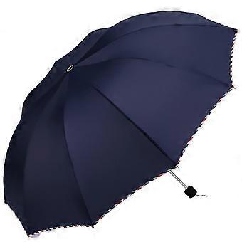 Travel Umbrella 113x73cm Waterproof Vented Canopy Windproof Compact Folding Durable Stainless Frame