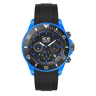 Chrono Quartz Montre Analogique Homme avec Bracelet Silicone IC019844