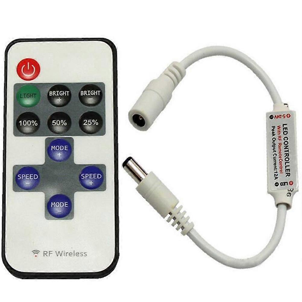 Single Color LED Strip Controller with Wireless Remote for LED Control