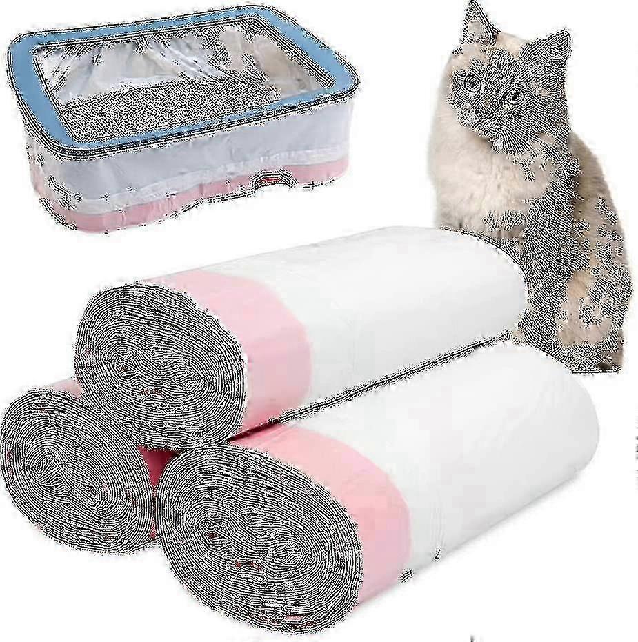 Drawstring Cat Litter Bags 30 Pack, Medium Size & Scratch Resistant
