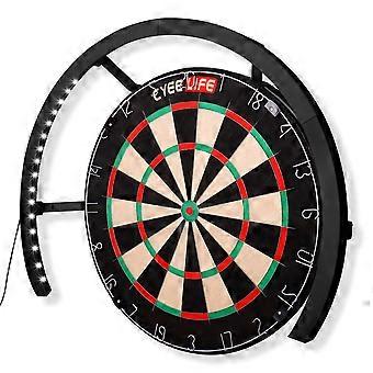 270° dartbord led-verlichtingssysteem, 114 witte leds, zwart frame, voor verbeterde zichtbaarheid