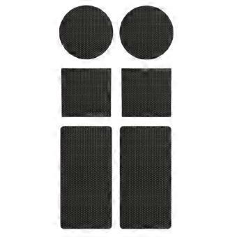 6 parches de PVC para reparación, parches para tiendas de campaña, parches para reparación de trampolines, parches autoadhesivos para trampolines, juego de reparación para trampolines.