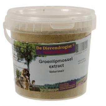 Dierendrogist: Groenlipmosselextract voor dieren, veterinaire kwaliteit, 500 gram. Geschikt voor de gezondheid van gewrichten.
