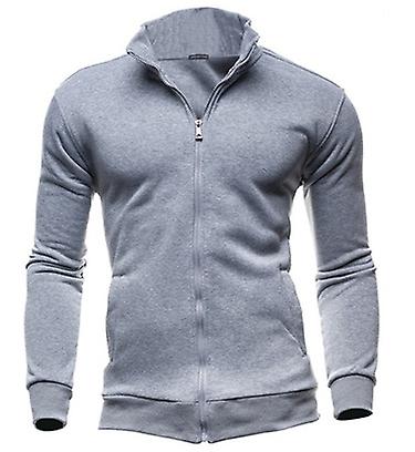 New Style Pulover fermoar Stand Guler pulover Jacheta men's Solid Color Cardigan
