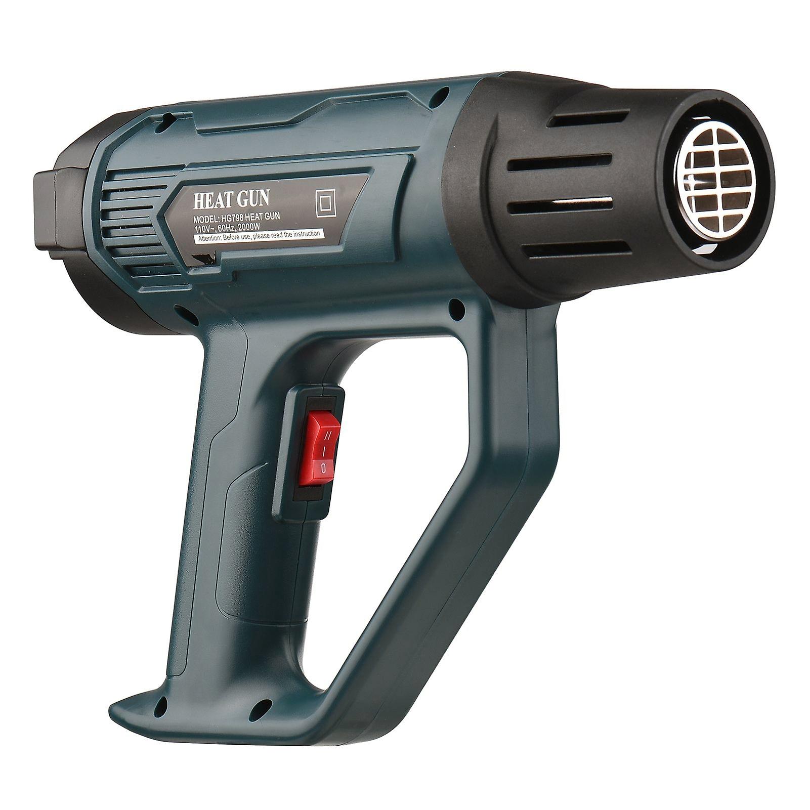 Hot Air Blower 2000w High Power Heavy Duty Fast Electronic Digital Display Heat Gun Hot Air Gun Handheld Air Heater Adjustable Temperature Rapid Heati