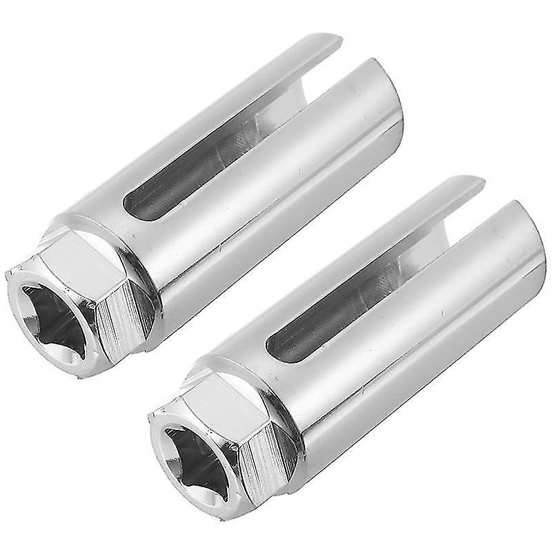 9.1X3.2cm Silver Smail Vehicle Decor Accessory Sets 1 Set/2pcs Vehicle Oxygen Sensor Professional In