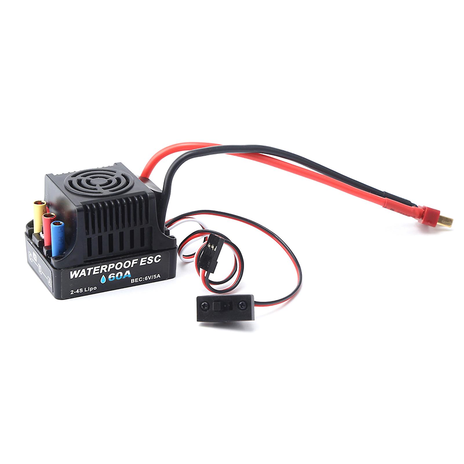 Brushless 2-4s Esc Electric Speed Controller 6v 5a Bec T Plug