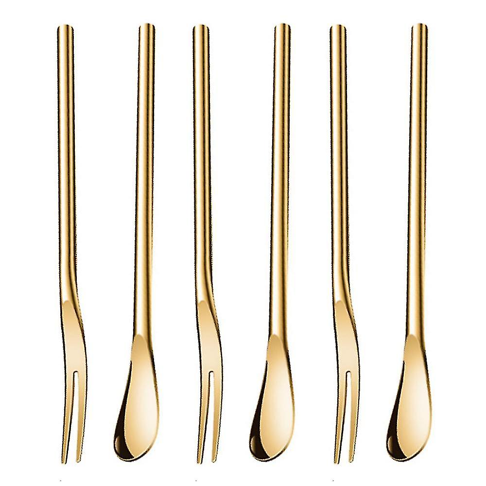 6-piece Stainless Steel,modern Muticolorful Flatware Forks