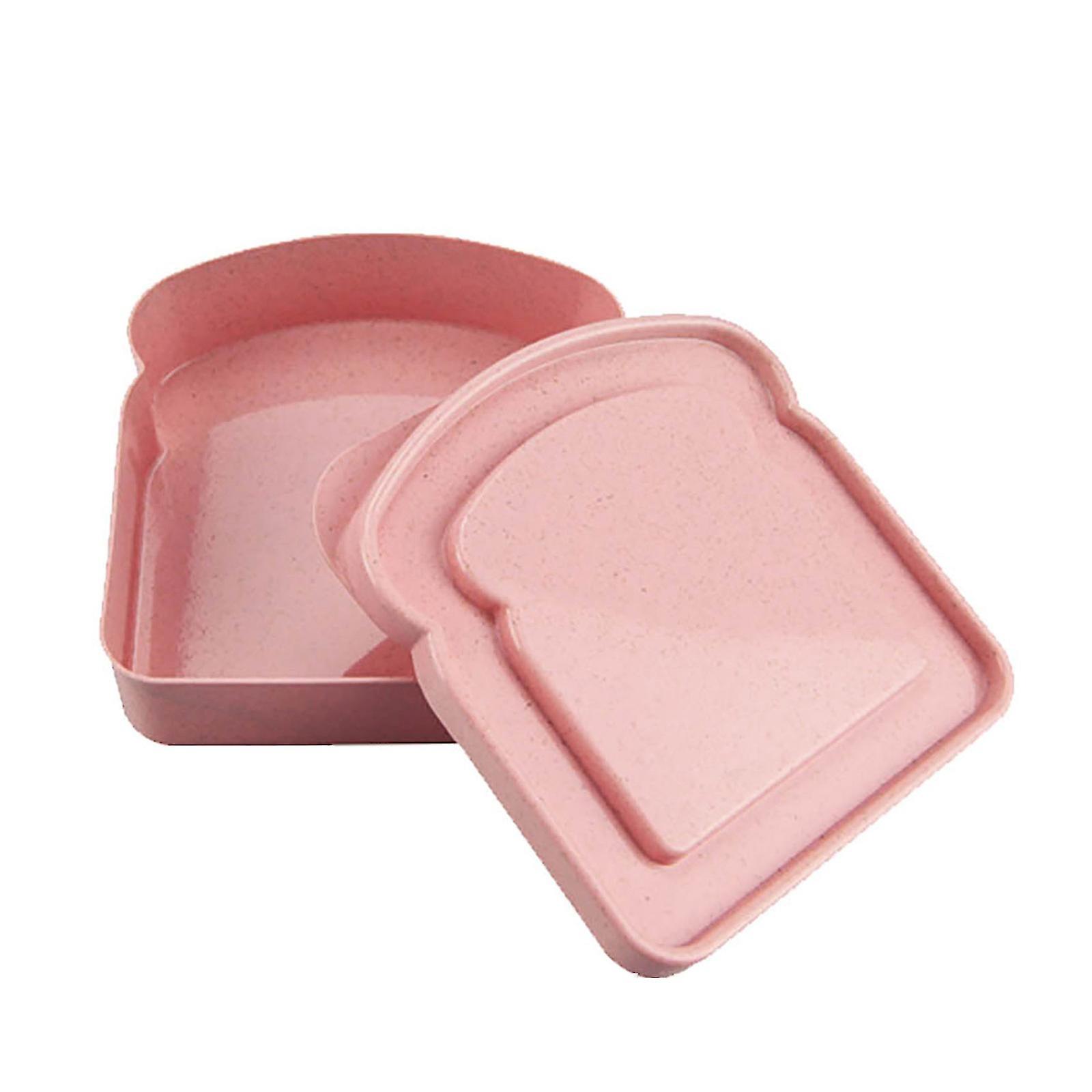 Portable Food Storage Container Sandwich Box With Lid - Reusable Plastic Tableware For Sandwiches, Fruits, And Vegetables