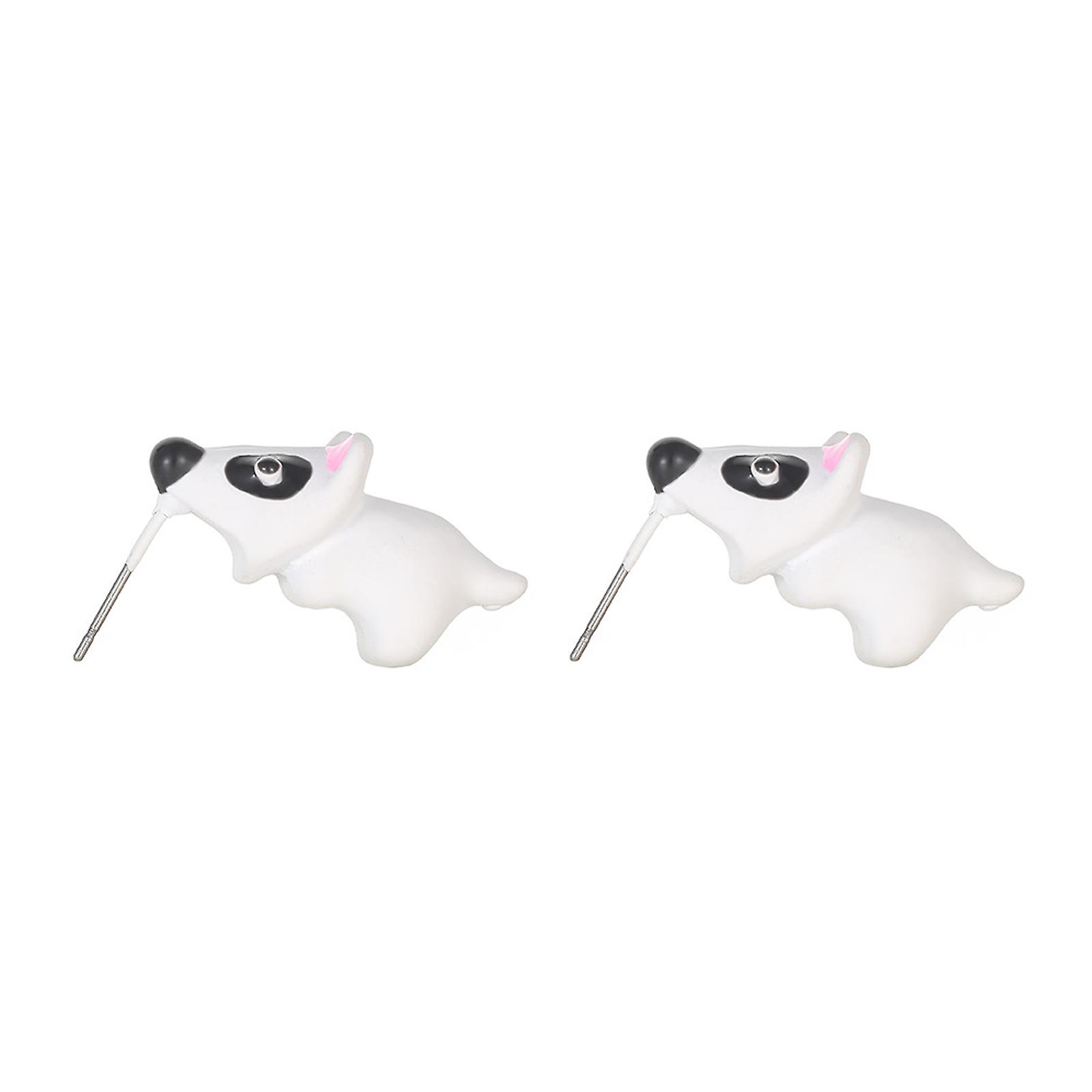 1 Pair Cute Animal Earring Bite Your Ear Cartoon Dinosaur Ear Studs Women Girls