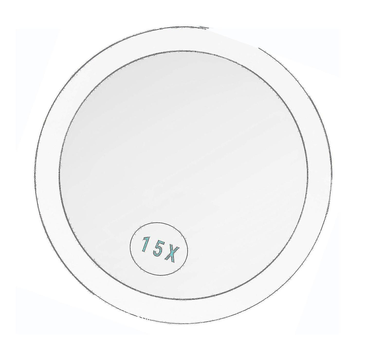 15x Magnifying Makeup Mirror With Suction Cups Glass Mirror