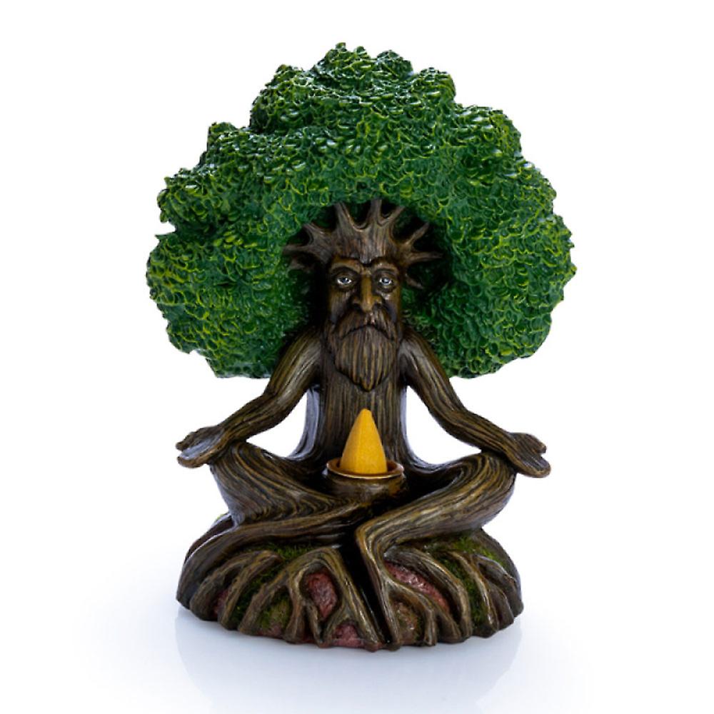 Old Man Meditating Ancient Tree Backflow Burner Eye Catching Durable Quality