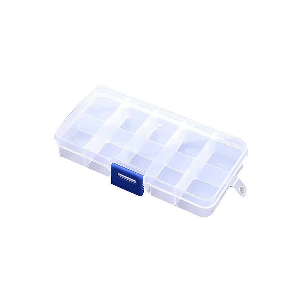 10/15/24 Compartments Storage Box Transparent Adjustable Items Organizer Container