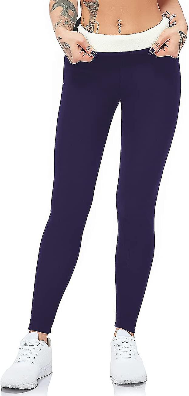 Womens Ladies New Thermal Winter Black Thick Fur Fleece Lined