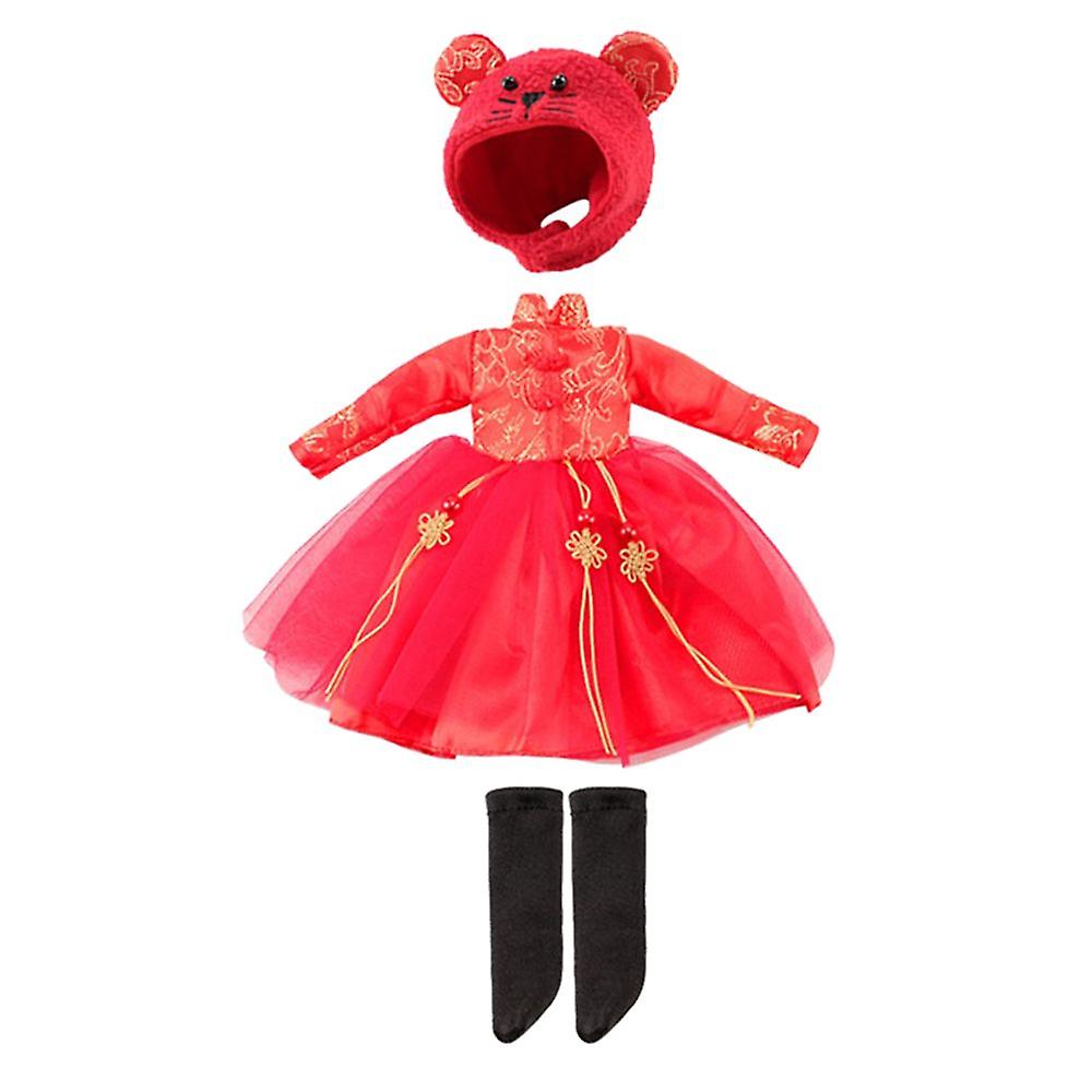 Kids Casual Doll Clothes For 30cm 1/6 12"" To 36cm 14"" Bjd Dolls Chinese New Year