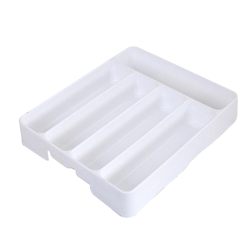 PP Tray Kitchen Drawer Organizer Spoon Knife Fork Separation Tableware Box