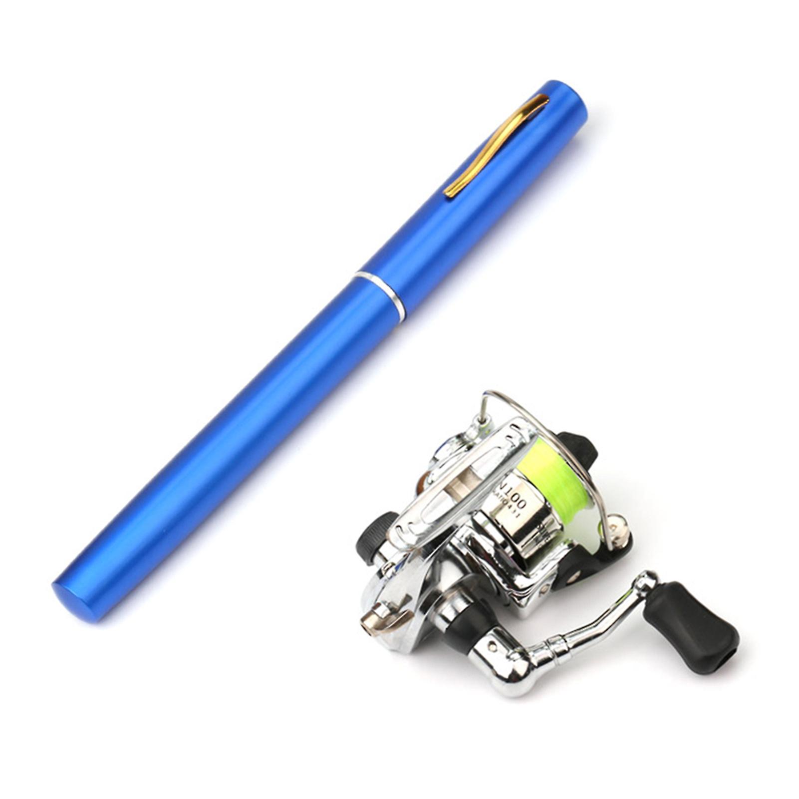 Collapsible Fishing Rod Reel Combo Mini Pen Fishing Pole Kit