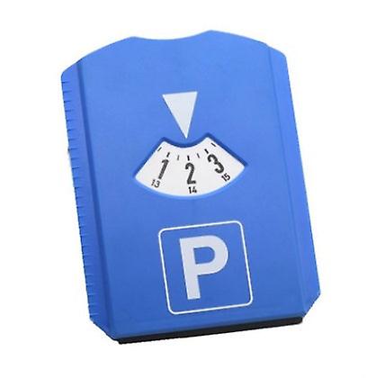 Car Parking Disc Timer Clock Arrival Time Display Blue Plastic Parking Time Tools