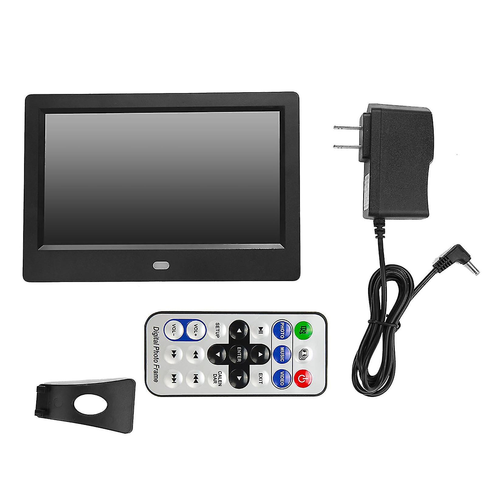 7 "Hd Led Screen Digital Photo Frame Alarm Clock Mp3/4 Movie Player (US Plug)110-240v