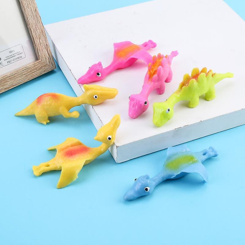Dinossauros Voadores Dobráveis (Conjunto de 4, Cabelo Misto) - Perfeito como uma Bolsa Surpresa ou Presente para Crianças.