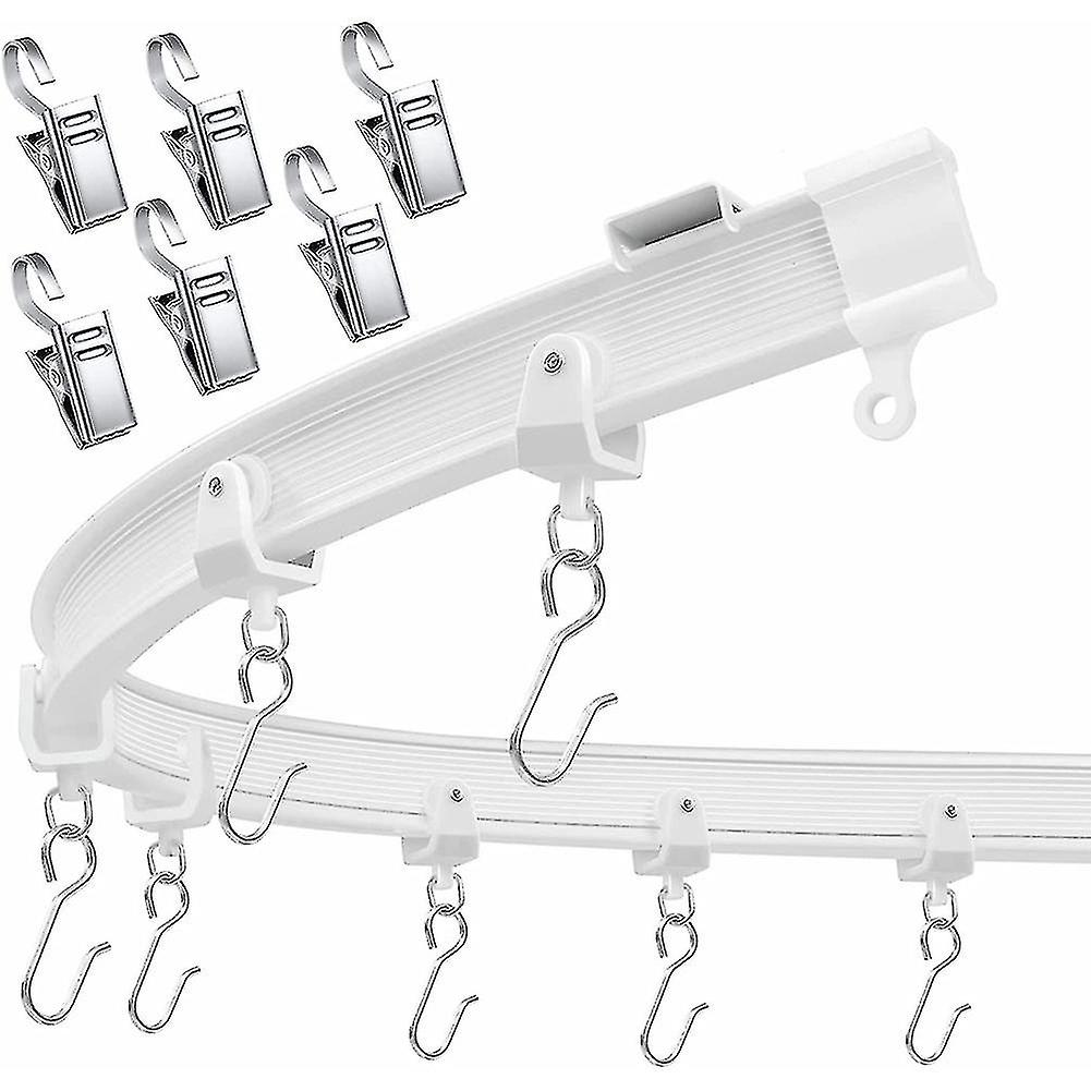 Flexible Bendable Ceiling Curtain Track, Ceiling Mount For Curtain Rail, Room Divider Ceiling Track