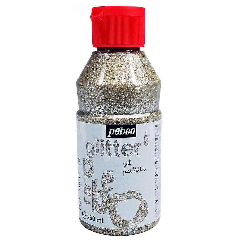 Glitter gel glossy finish - Silver - 250 ml