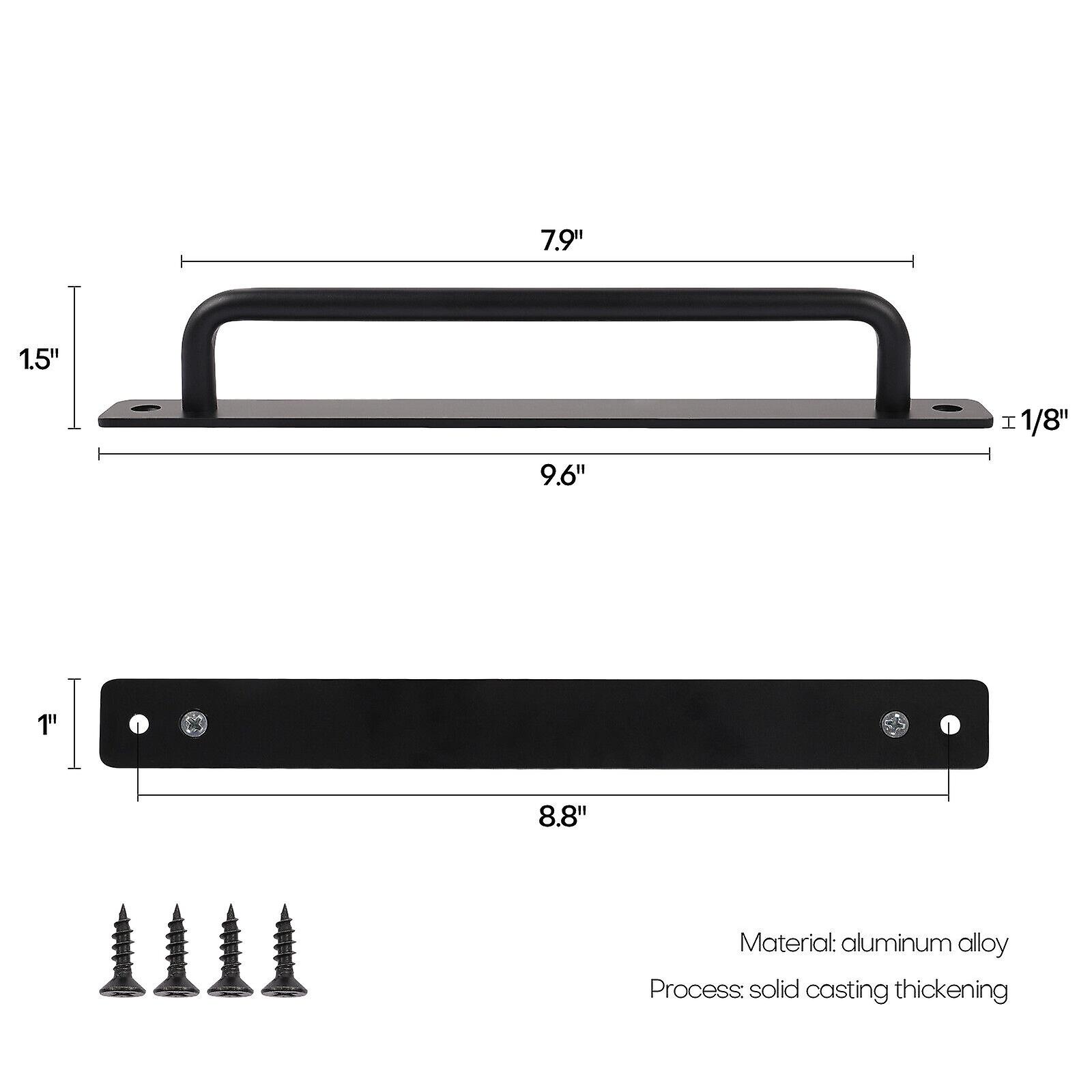 2Pc Heavy Duty Alloy Sliding Barn Door Handle Pull Flush Hardware Drawer Pulls