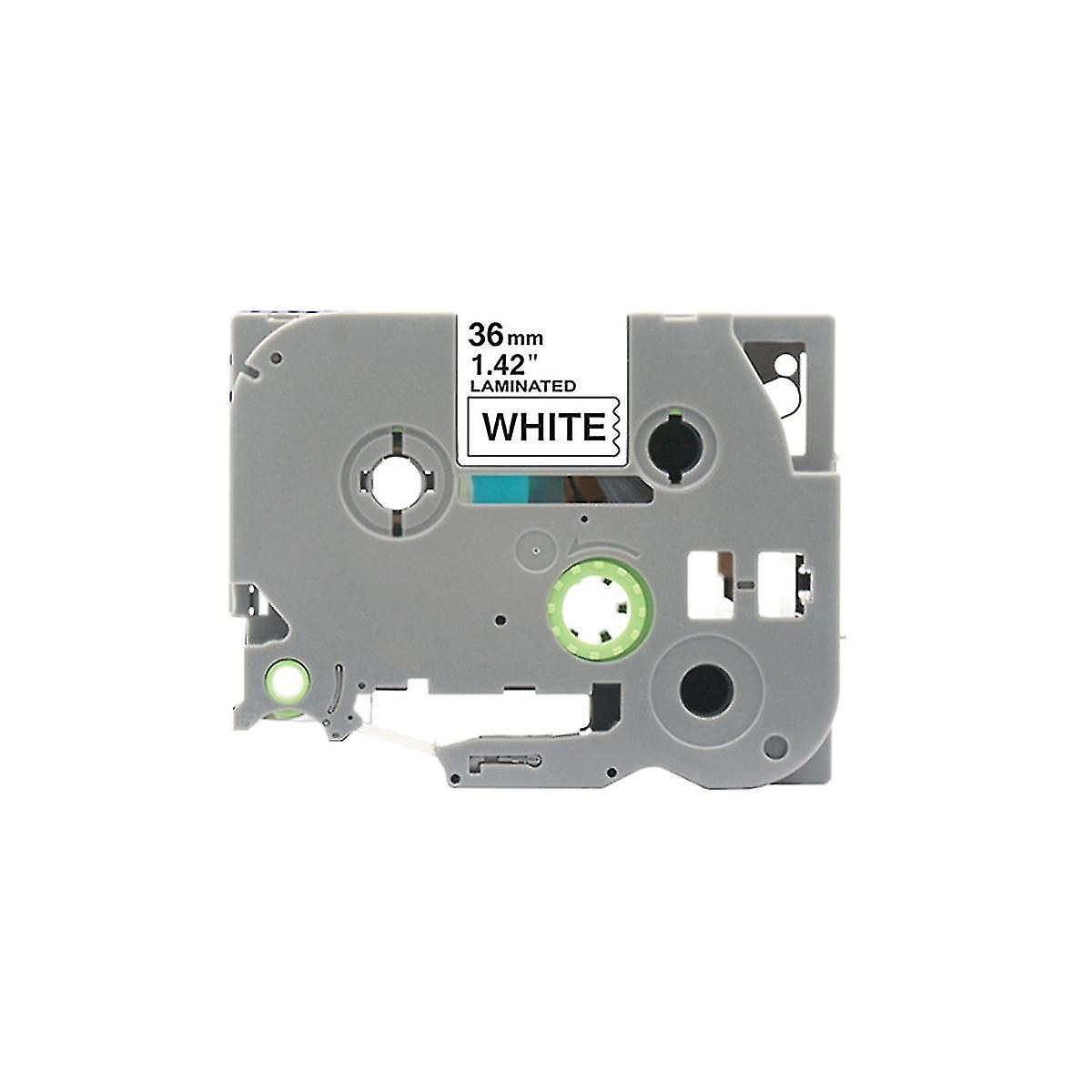 1pcs 36mm Tzc Label Ribbon Label Printing Paper For Brother Printer Pt-e100 Pt-e100b Pt-e200 Pt-d20