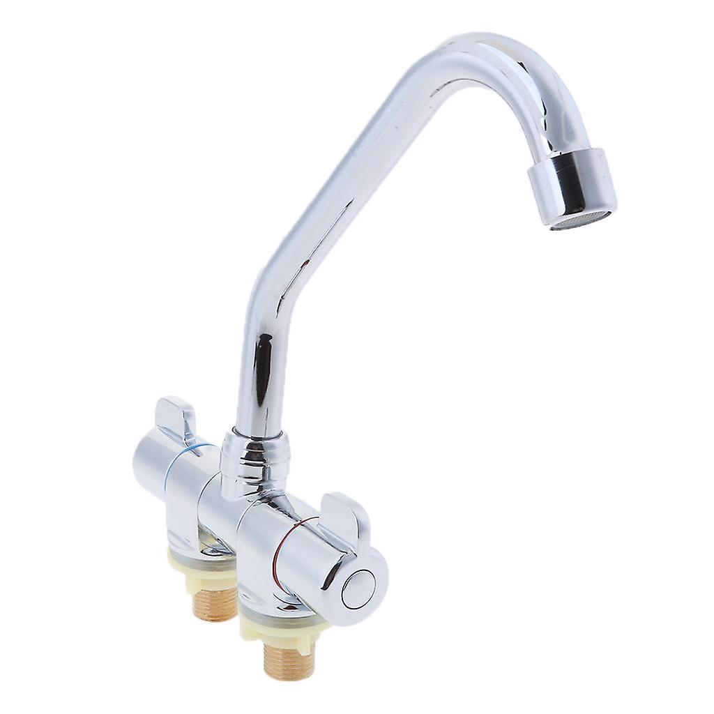 Marine Boot RV 360 Rotation Warm & Kalt Badezimmer Küche Wasserhahn #002