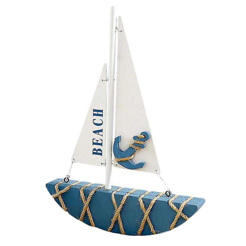 1pcs Holz Segelboot Dekor
