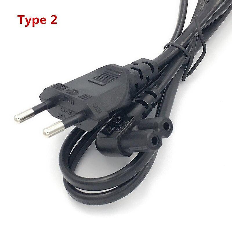 Eu Cee7/16 Extension Cord, Figure 8 C7 Ac Power Cord European Type Right Angled 90 Degree To Iec C7 Power Lead Adapter Cable