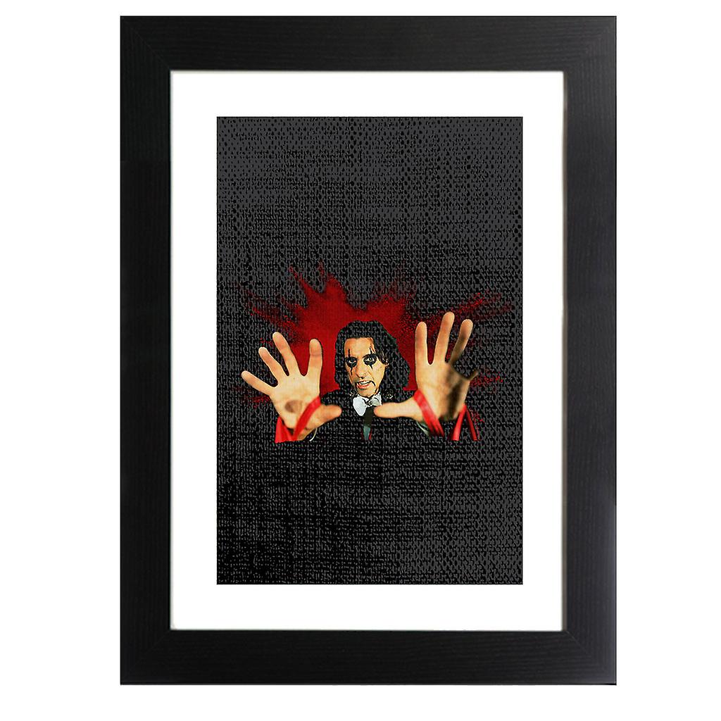 TV Times Alice Cooper Paint Splatter Framed Print