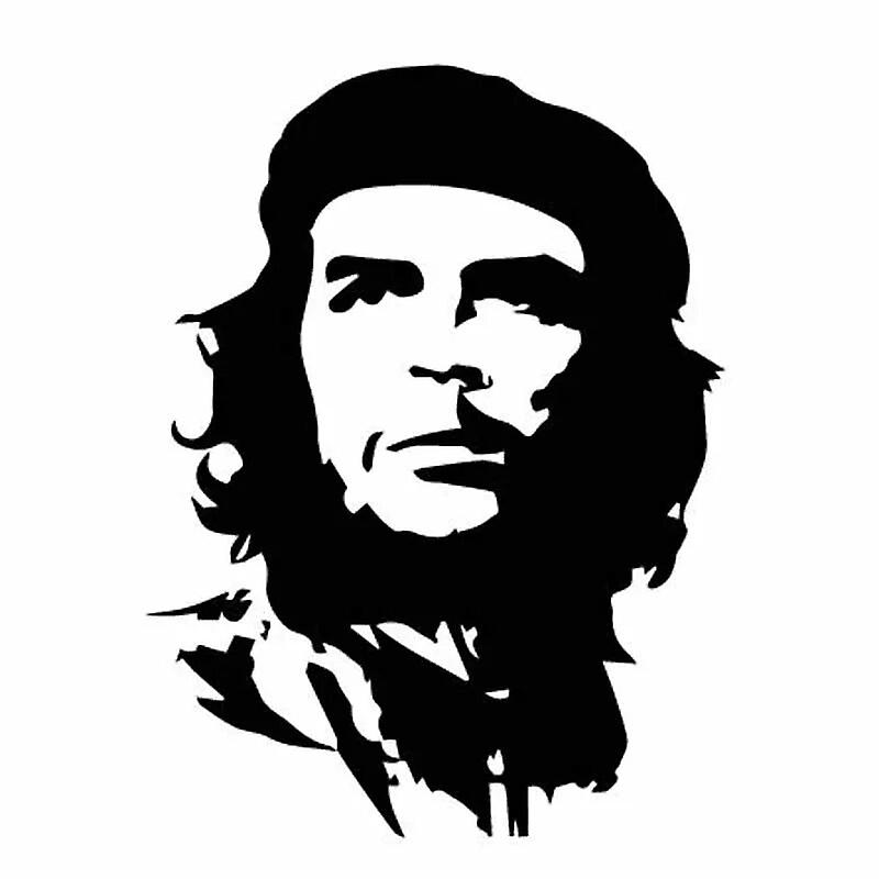 Serious Stars Che Guevara Auto Adesivi Adesivi Decorativi Nero/Argento Adesivi Impermeabili Per Auto Materiali ~ 8256