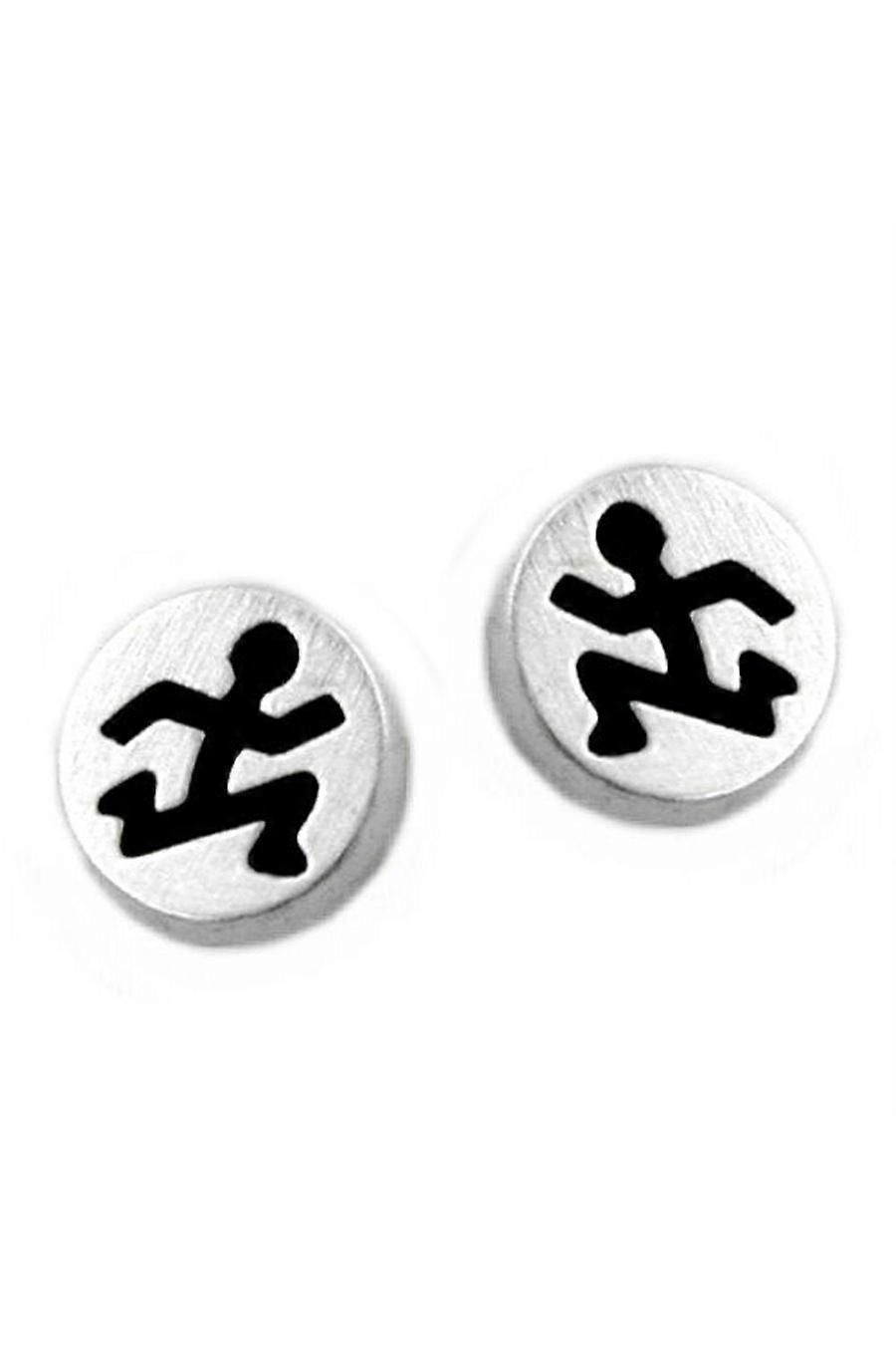 Earrings Runnig Man Silver 925 - Gl93194