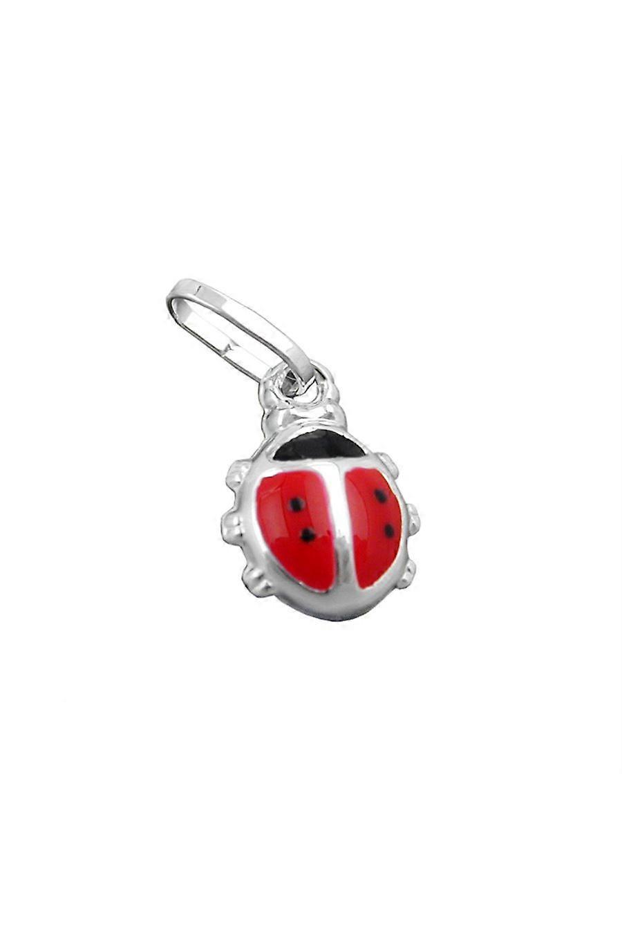 Pendant Ladybird Red-black Silver 925 - Gl91570