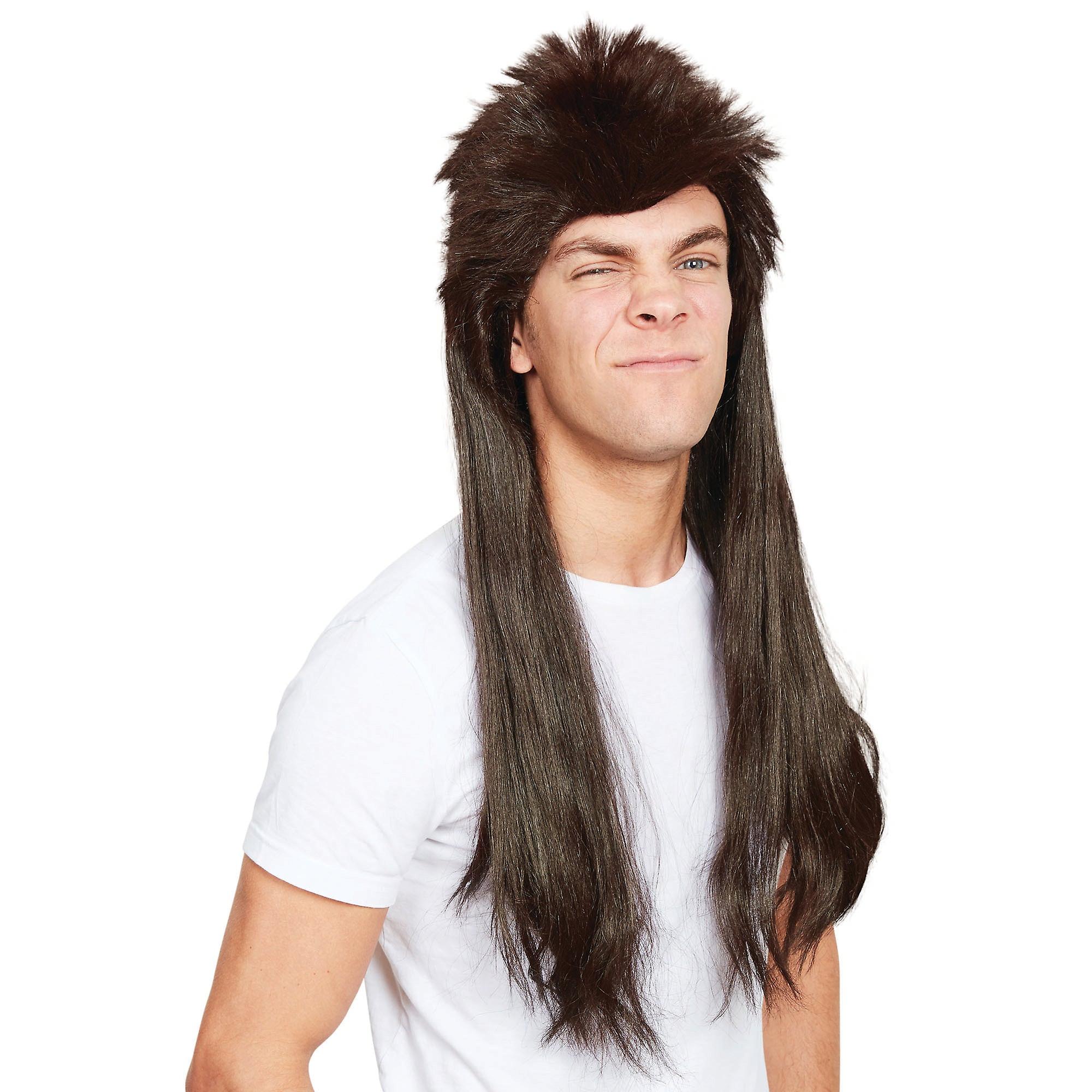 Mullet Wig Long Brown Bw948
