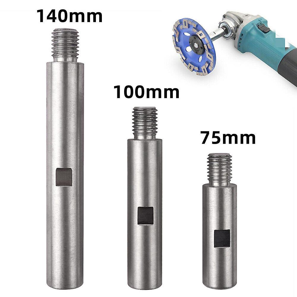 3x adapter rod M14 angle grinder extension rod shaft 75/100/140mm