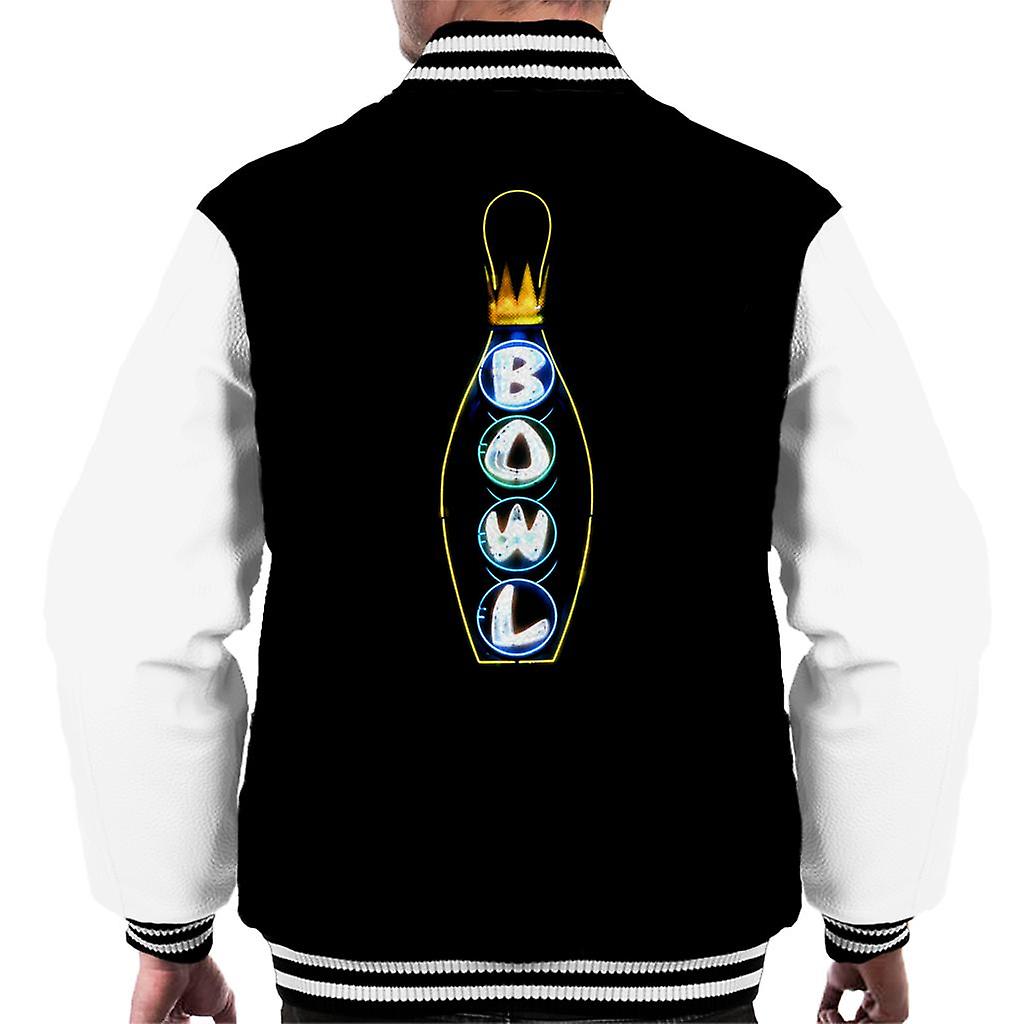 The Big Lebowski Bowl Neon Pin Men's Varsity Jacket