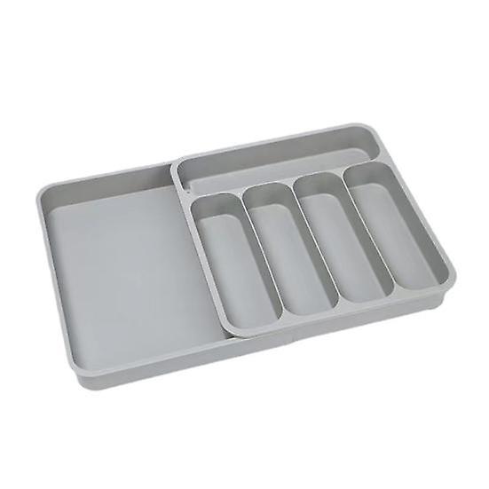 Cutlery Storage Box Classification Organization Expandable Large Capacity Multi Compartments Tableware Tray Fork Chopsticks Spoon Drawer