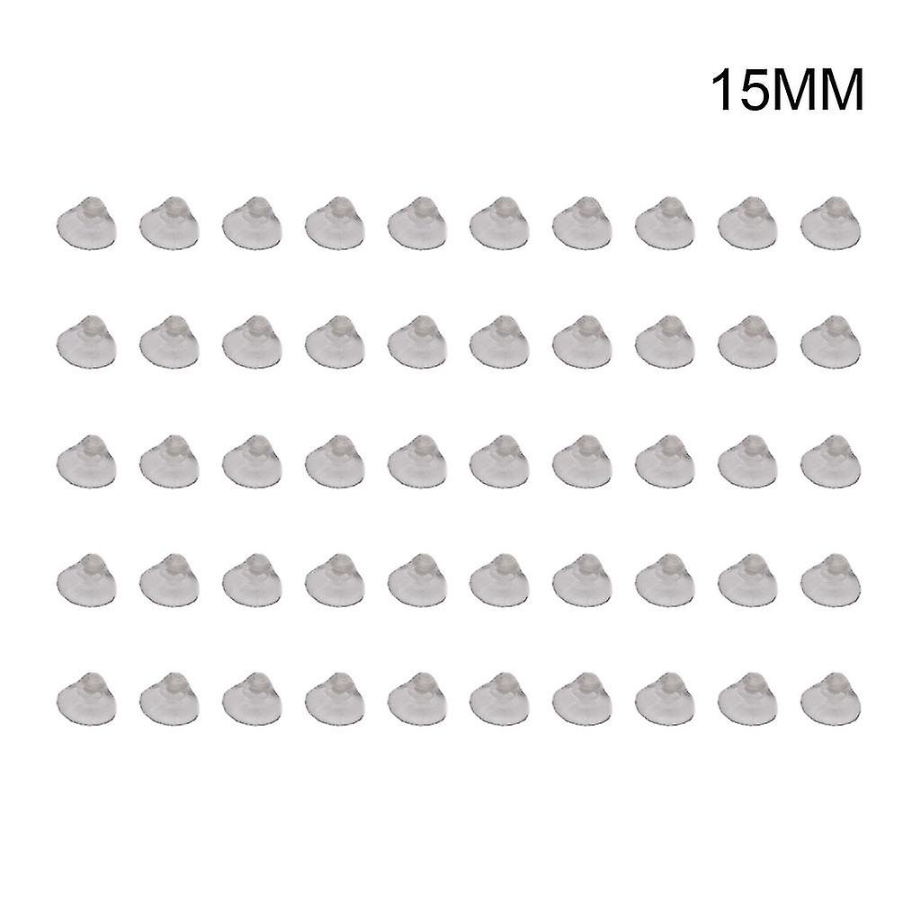 50 Pieces Transparent Suction Cups Without Hooks Anti-collision Sucker Pad