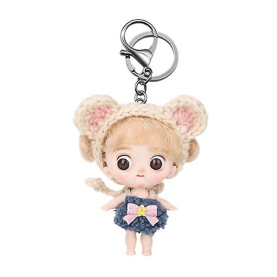 Cute Doll Eye-catching Portable Compact Size Keychain