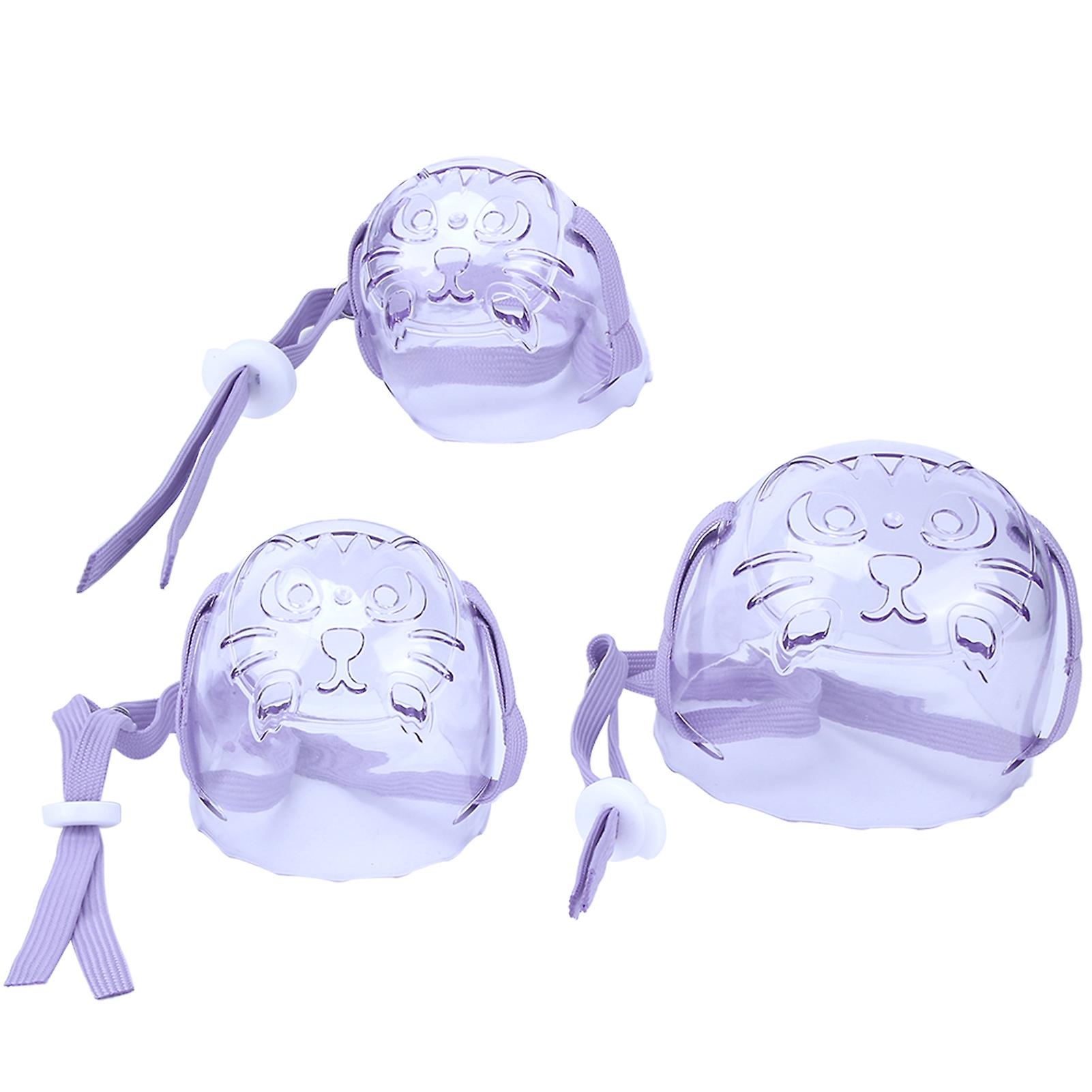 3pcs Cat Dog Muzzle Anti-Bite Breathable Transparent Face Cover for Small Medium Pets, Adjustable Size, Lightweight Material