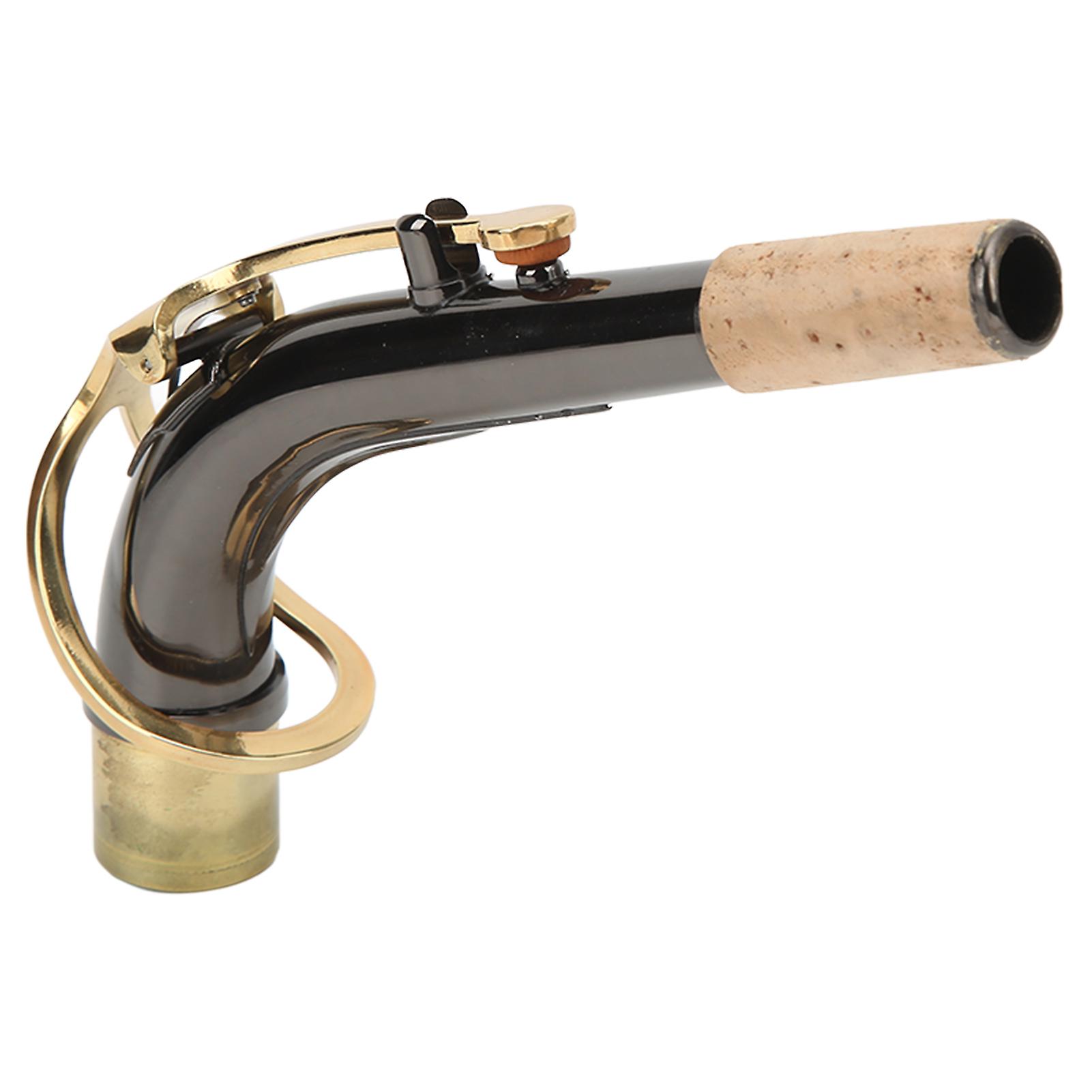 Sax Bend Neck Metal Korkkisaksofonit Lisävaruste Musta nikkelipinnoitettu alttosaksofonille