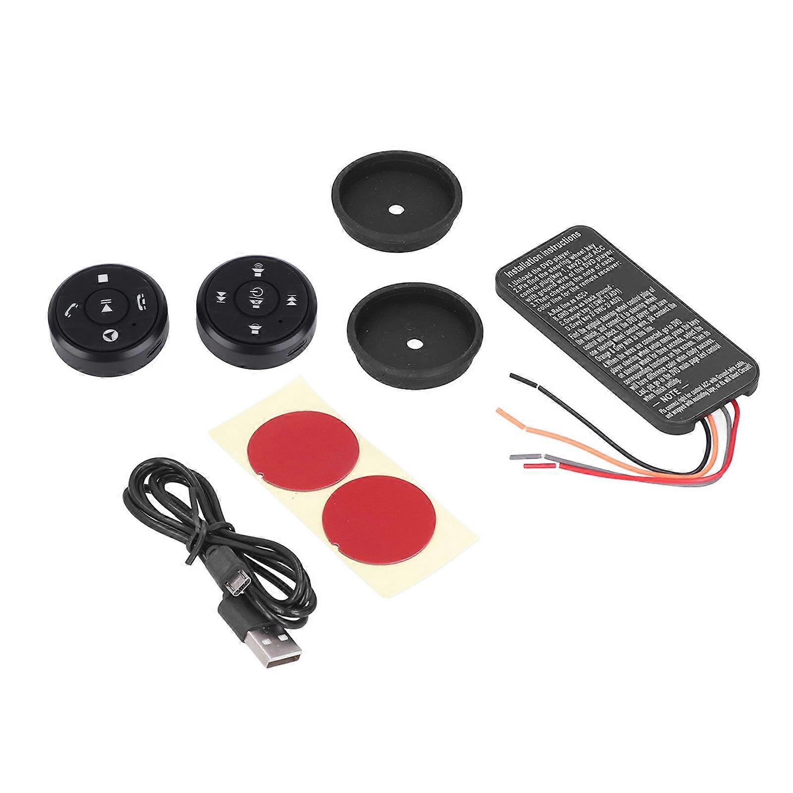 10‑Key Steering Wheel Media Button Wireless Bluetooth Remote Control Universal for Car